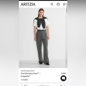 Aritzia effortless pant color ardoise size 4